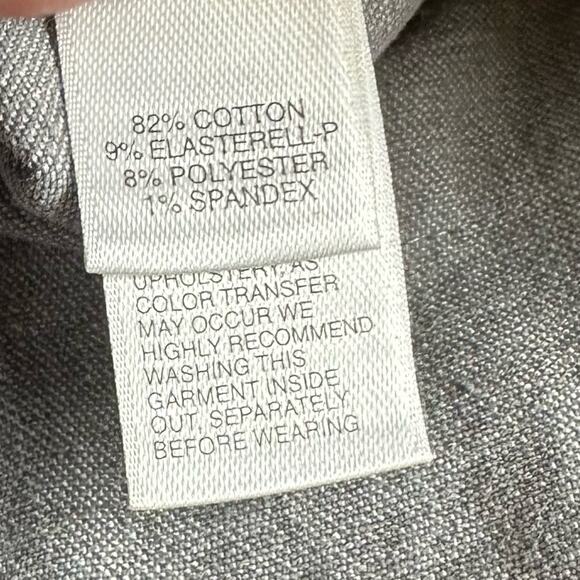 St John Cuffed Cropped Mid Rise Straight Pants Gray Size 8 - Picture 5 of 6